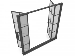 Loft door Low-poly 3D Model