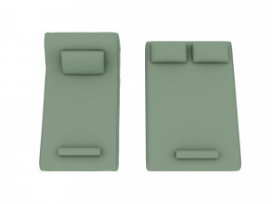 Soft chaise lounge Low-poly Model 3D