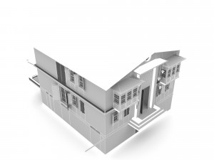 Bohemian villa Low-poly Modelo 3D