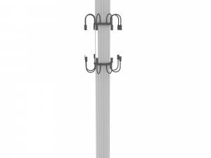 Modern illuminated column Low-poly 3D Модель