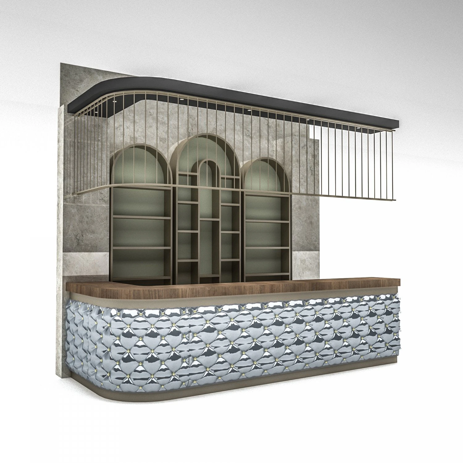 The classic indoor bar Low-poly 3D Model .c4d .max .obj .3ds .fbx .stl .blend