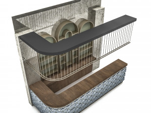 The classic indoor bar Low-poly Model 3D
