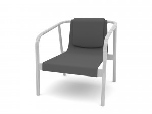 The decorative modern chair Low-poly 3D Model