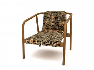 The decorative modern chair Low-poly 3D 모델