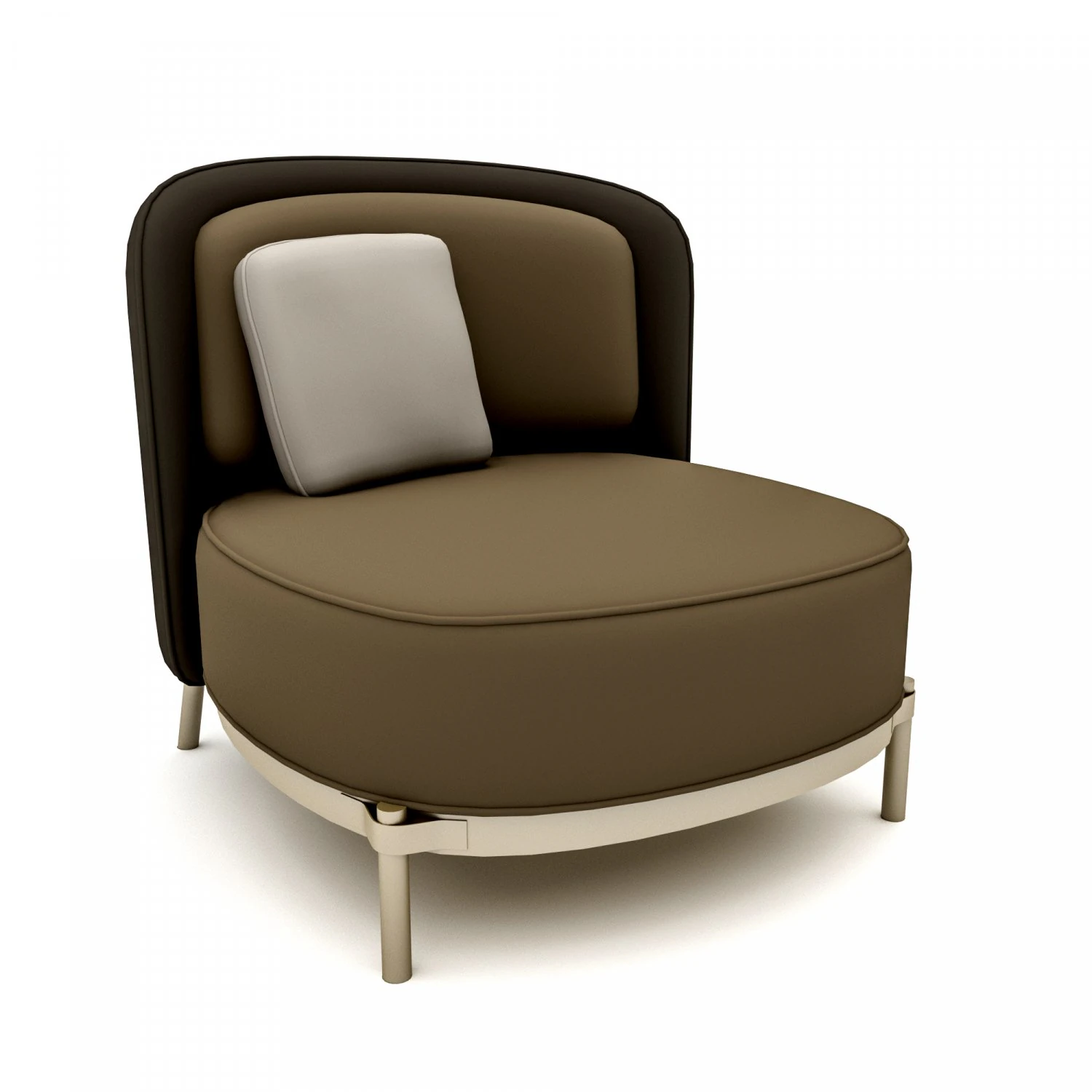 The decorative modern chair 02 Low-poly 3D Model .c4d .max .obj .3ds .fbx .stl .blend