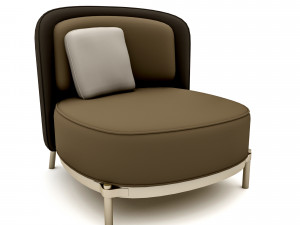 The decorative modern chair 02 Low-poly 3D 모델