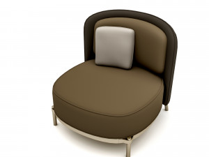 The decorative modern chair 02 Low-poly 3D मॉडल