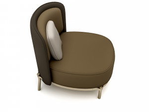 The decorative modern chair 02 Low-poly 3D मॉडल