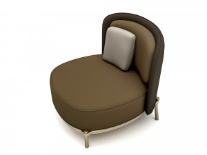 The decorative modern chair 02 Low-poly 3D मॉडल