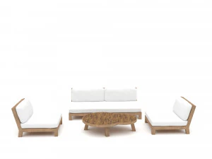 Garden furniture set Low-poly 3D Model
