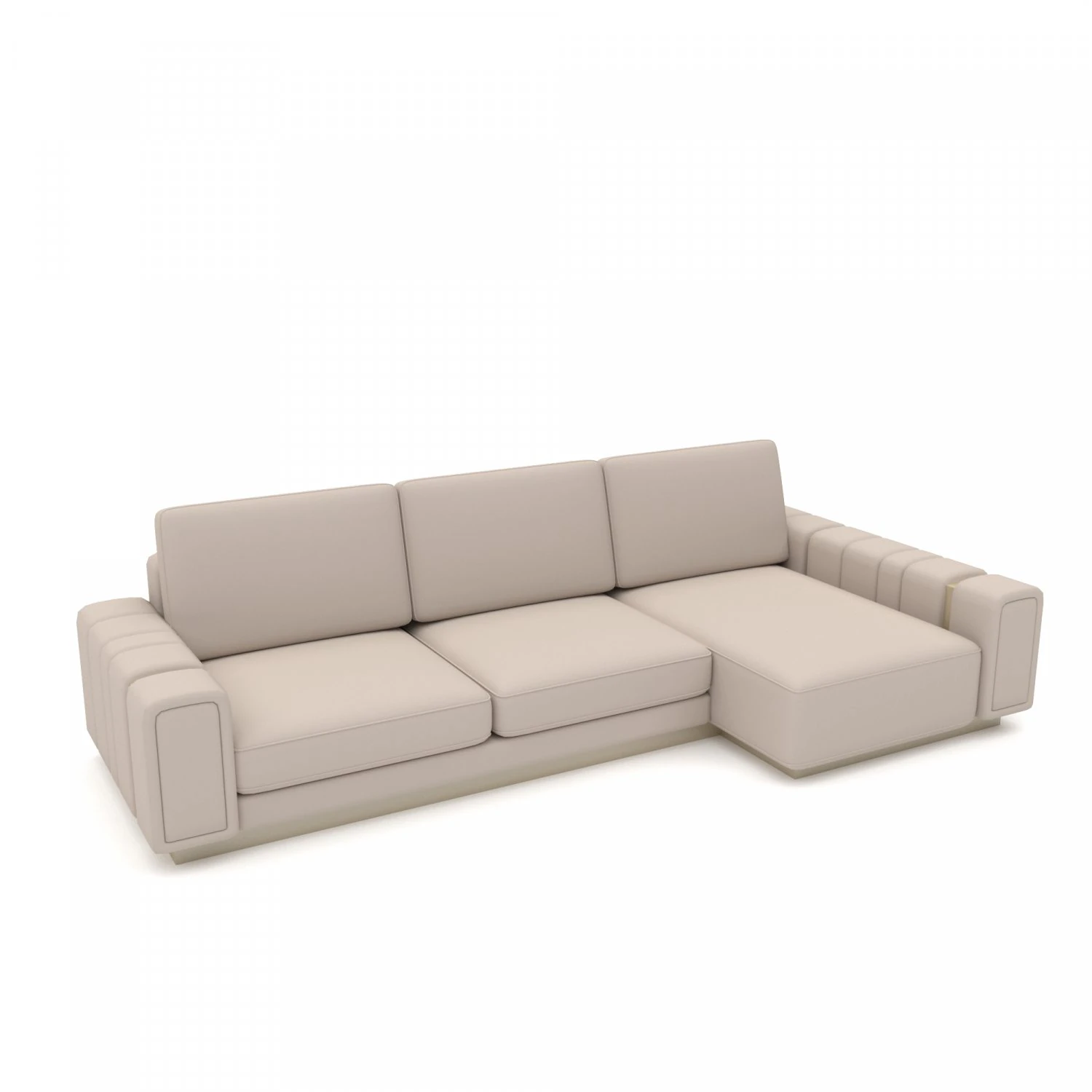 经典沙发低聚 3D 模型 .c4d .max .obj .3ds .fbx .stl .blend 