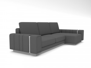 Classic sofa Low-poly Model 3D