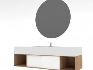 Bohemian bathroom set Low-poly 3D Модель