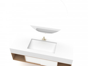 Bohemian bathroom set Low-poly 3D Модель