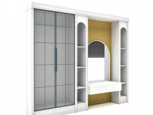 The classic vanity and cabinet Low-poly 3D मॉडल