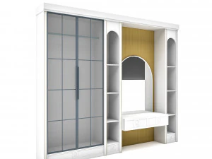 The classic vanity and cabinet Low-poly 3D Model
