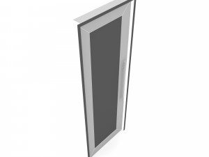 Wooden old door Low-poly 3D Model