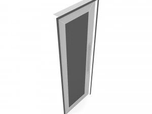 Wooden old door Low-poly 3D Model