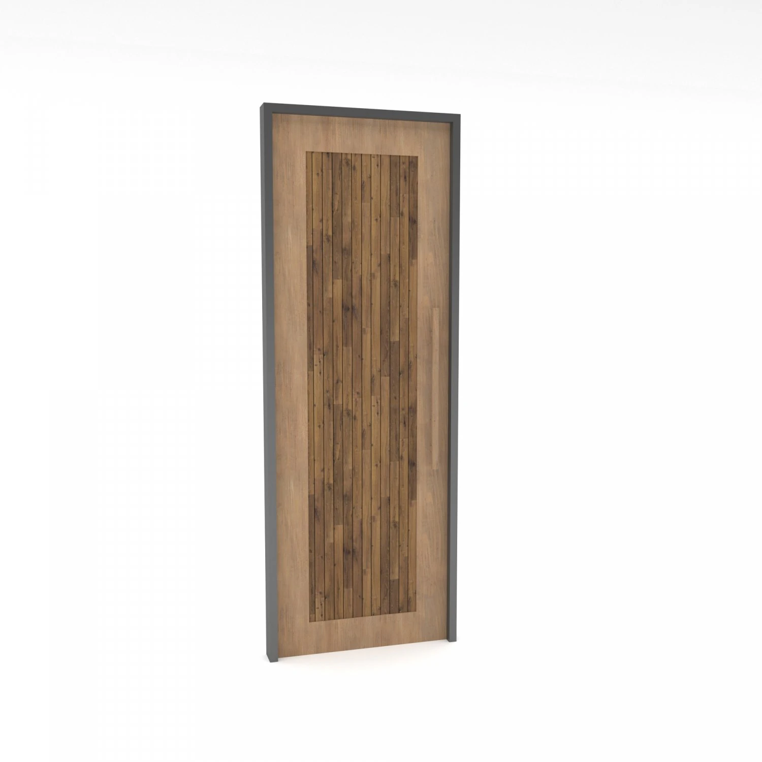 Wooden old door Low-poly 3D Model .c4d .max .obj .3ds .fbx .stl .blend