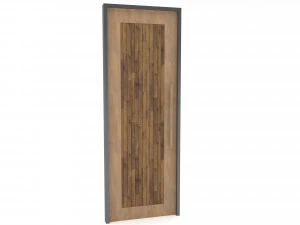 लकड़ी का पुराना दरवाज़ा लो-पॉली 3D मॉडल