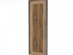 Wooden old door Low-poly 3D Model