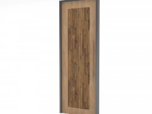 Wooden old door Low-poly 3D Model