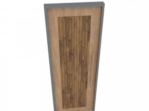 Wooden old door Low-poly 3D Model