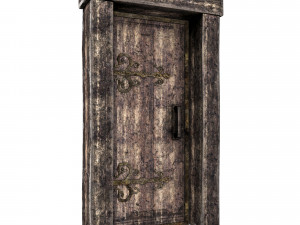 Medieval door and window set Modèle 3D