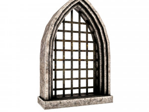 Medieval door and window set Modèle 3D