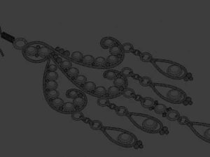 Gretta earrings 3D Model
