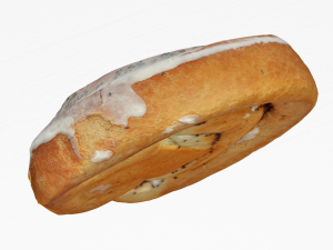 Bun with poppy seeds 3d scan Modèle 3D
