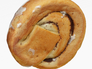 Bun with poppy seeds 3d scan Modèle 3D