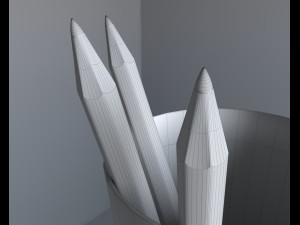 pencils and childrens drawing Modelo 3D