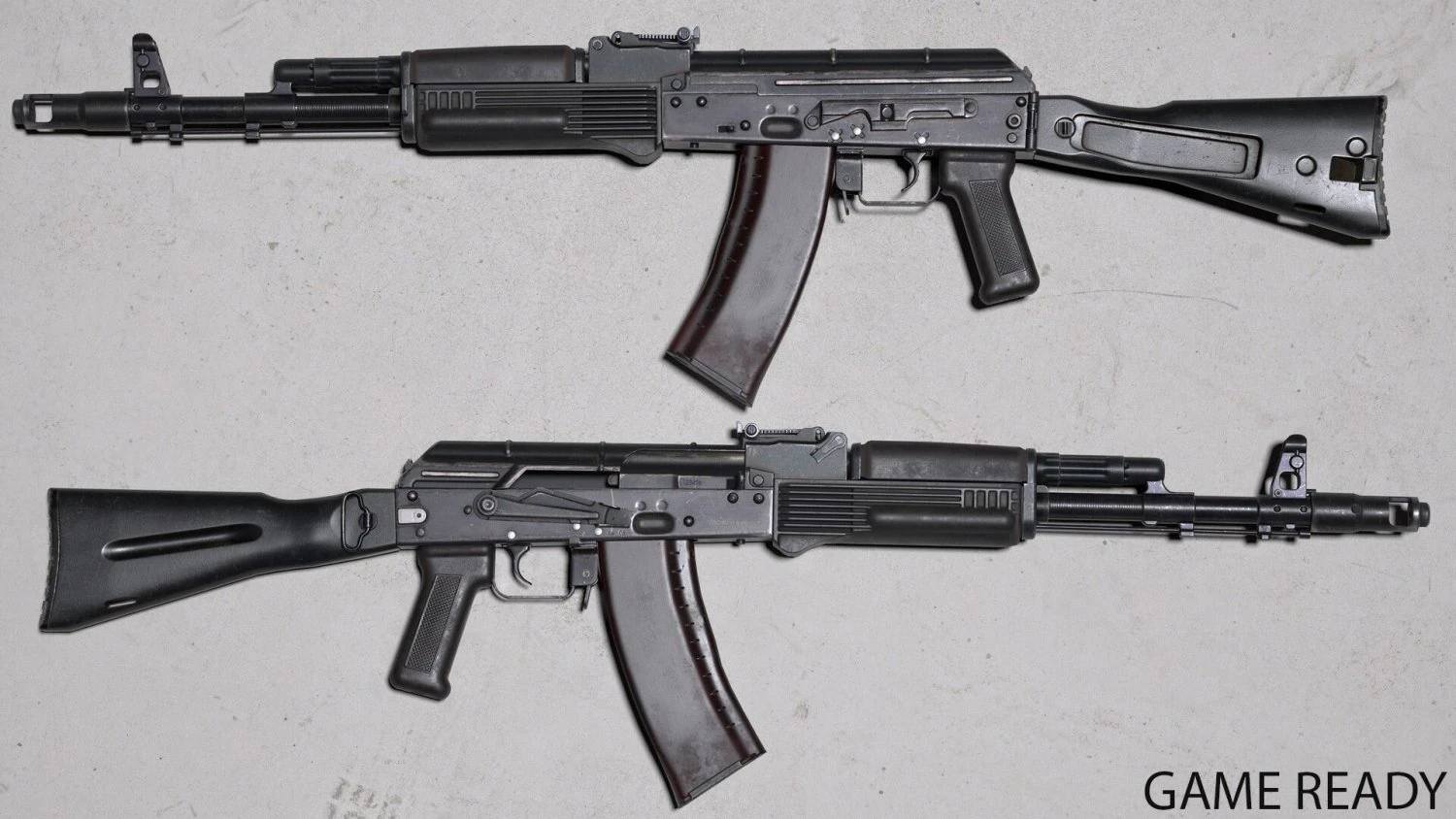AK74 3D Model .c4d .max .obj .3ds .fbx .stl .blend 