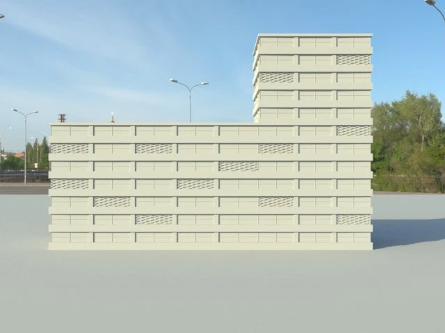 edif&iacute;cio de v&aacute;rios andares Modelo 3D .c4d .max .obj .3ds .fbx .stl .blend 