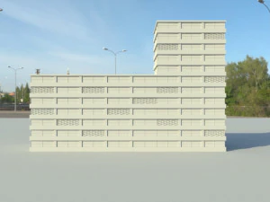 多层建筑 3D 模型