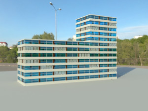 multistory building 3D Model