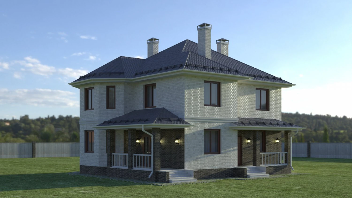 house cottage 3D Model .c4d .max .obj .3ds .fbx .stl .blend 