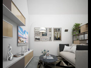 entrance living 3D Model