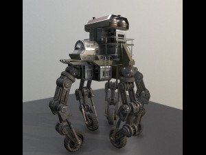 futuristic five wheeled 10 3D Model