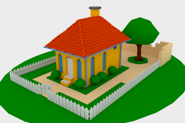 house3d 3Dモデル .c4d .max .obj .3ds .fbx .stl .blend 