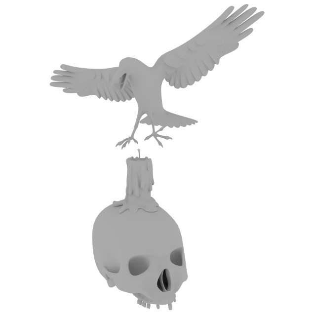 halloween 3Dモデル .c4d .max .obj .3ds .fbx .stl .blend 