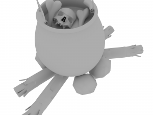witch cauldron 3Dモデル
