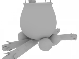witch cauldron 3D Model