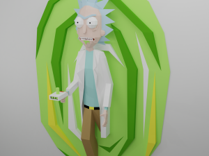 Papercraft rick Modelo 3D