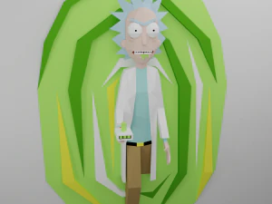 Papercraft rick 3D Model
