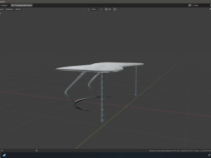 computer table 3D Model
