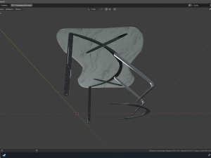 computer table 3D Model