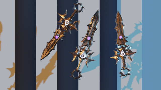void sword 3D Model .c4d .max .obj .3ds .fbx .stl .blend 