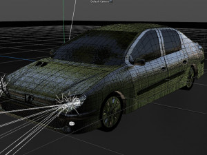 peugeot 206 sedan Model 3D